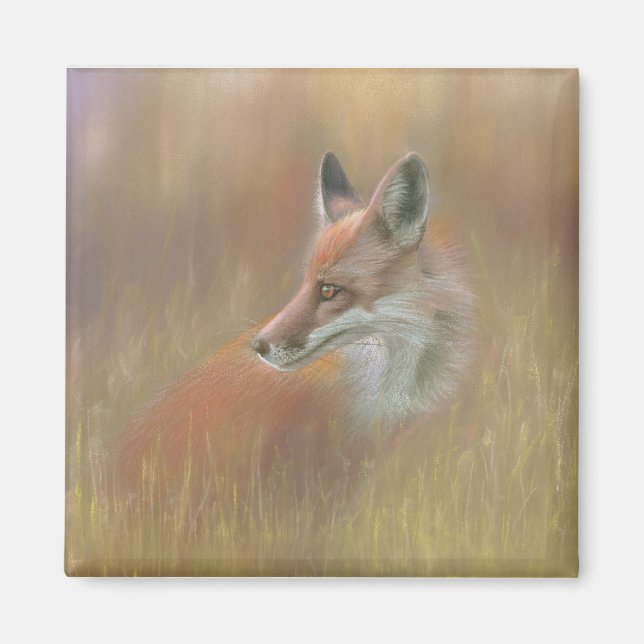 Fox wildlife magnet.  magnet (Framsidan)