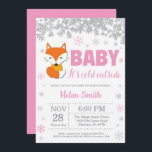 Fox Winter Rosa Girl Baby Shower Inbjudningar<br><div class="desc">Fox Winter Rosa Girl Girl Baby Shower Snowflake Inbjudan. Baby sitt kall utanför inbjudan till babyskor. Rosa Snowflake. Flickbarnskussinbjudan. Winter Helgdag Baby Shower Inbjudan. Vit bakgrund. Om du vill göra ytterligare anpassningar klickar du på knappen Anpassa och användor verktygen som är utformat för att ändra mallen.</div>