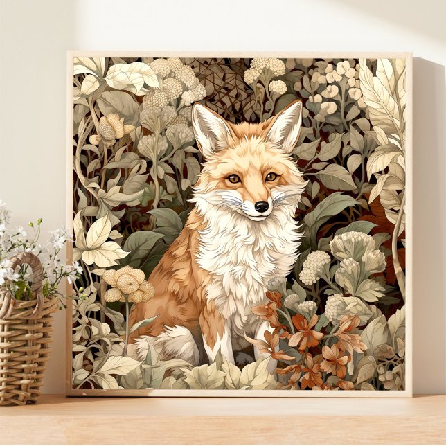 Fox Woodland Animal Art Poster (Skapare uppladdad)