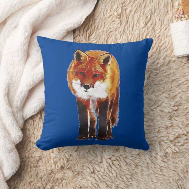 FOX WOODLAND ANIMAL PILLOW KUDDE (Filt)