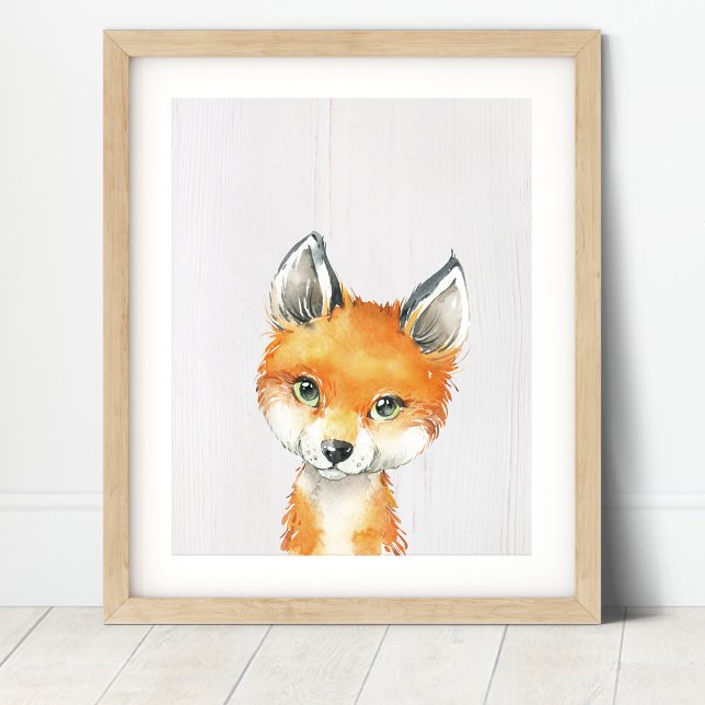 Fox Woodland Nursery Art Skriv ut Poster (Skapare uppladdad)