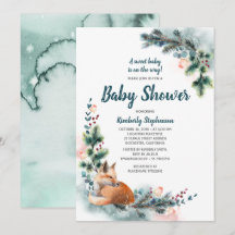 Fox Woodland Winter Wonderland Baby Shower