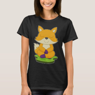 Fox Yoga Fitness Meditation T Shirt