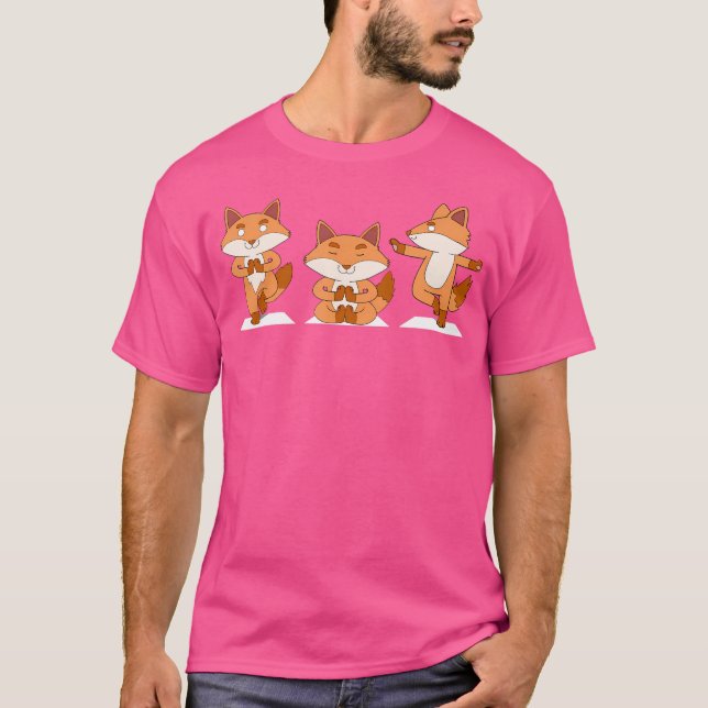 Fox Yoga-funny för Fox Djur älskare I-namngixfox T Shirt (Framsida)