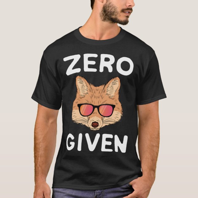 Fox Zero Fox (djur) T Shirt (Framsida)