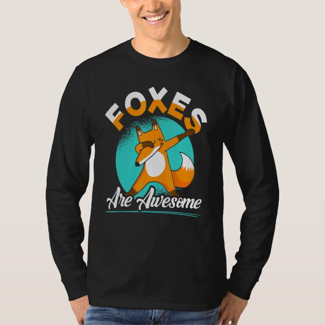 Foxar är Fantastisk dabbing Fox Vixen Animal T Shirt (Framsida)