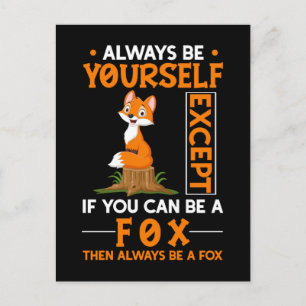 Foxar av arten Cute Fox Älskare Vykort