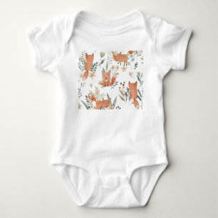 Foxar i Meadows: Vattenfärgen är sömlös T Shirt