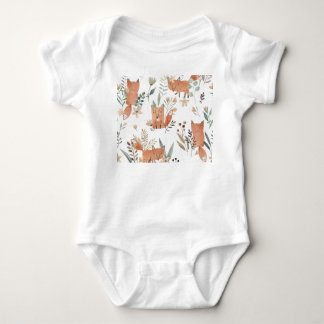 Foxar i Meadows: Vattenfärgen är sömlös T Shirt