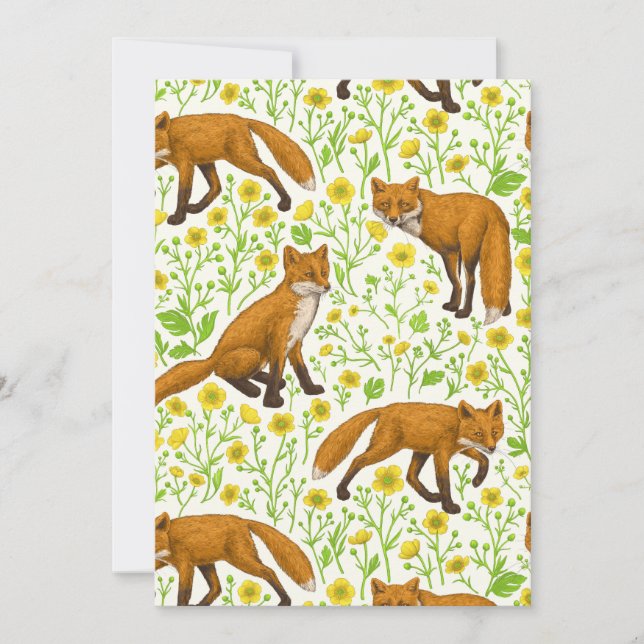 Foxar och butterkuggar på naturligt vita (Framsida)