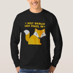 Foxar och hundrävar samt bandspårning av hår t shirt