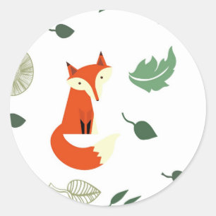 Foxar Runt Klistermärke