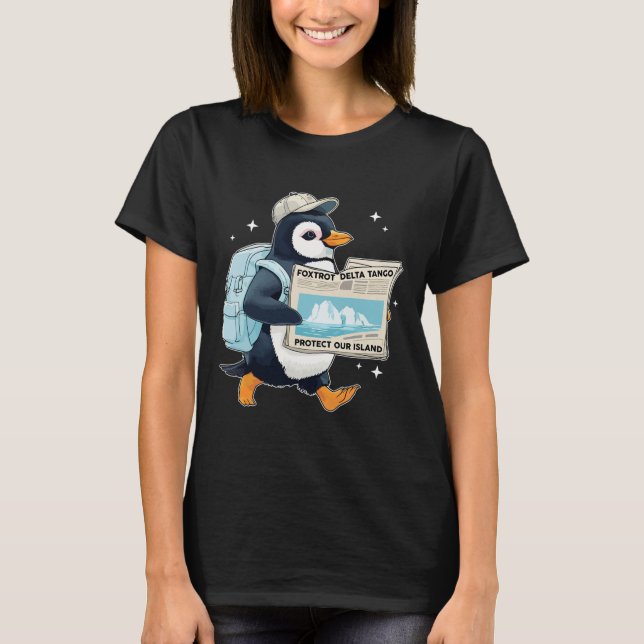 Foxayed Deltas Tangos Penguins Anti Trump 1 T Shirt (Framsida)