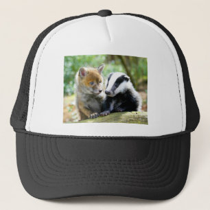 Foxcub och Badger Cute! Keps