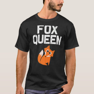 Foxdesign för kvinnor i Mamma Foxes Djurliv T Shirt