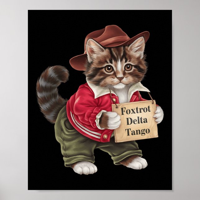 Foxdra Delta Tangos Resistcat National Forest S Poster (Framsidan)