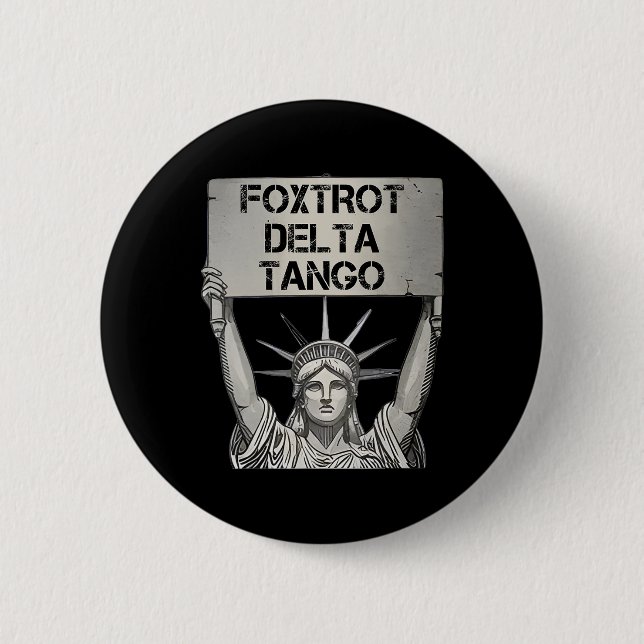 Foxdragande Delta Tangos Resiststance Statue Lib Knapp (Framsida)