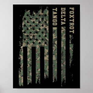 Foxdragta Delta Tangos Funny Nato Phonetic Alphabe Poster
