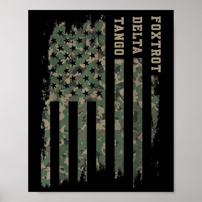 Foxdragta Delta Tangos Funny Nato Phonetic Alphabe Poster (Framsidan)