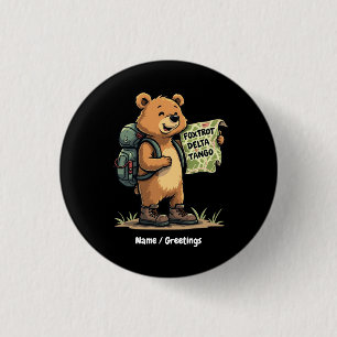 Foxdragtas Tangos Funny Bear Retro Graphic Knapp