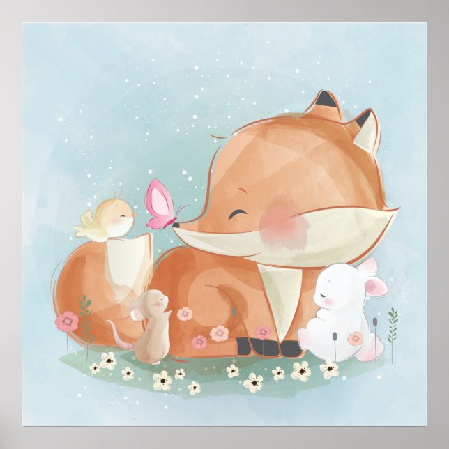 Foxe och en poster (Framsidan)