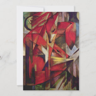 Foxer av Franz Marc, Vintage Abstrakt Cubism Art