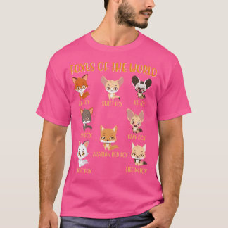 Foxer för världsberömda djur inom foxutbildning t shirt