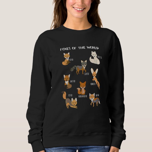 Foxer från World Fox Animals Education T Shirt (Framsida)