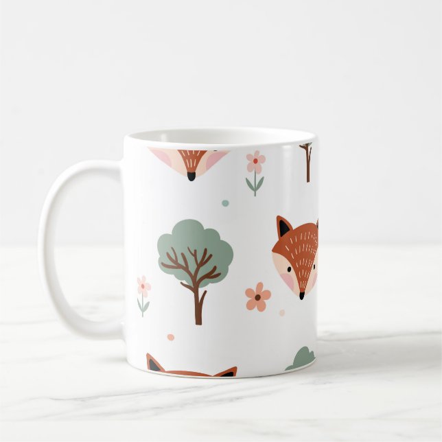 Foxer och Träd: Barn Kaffemugg (Vänster)