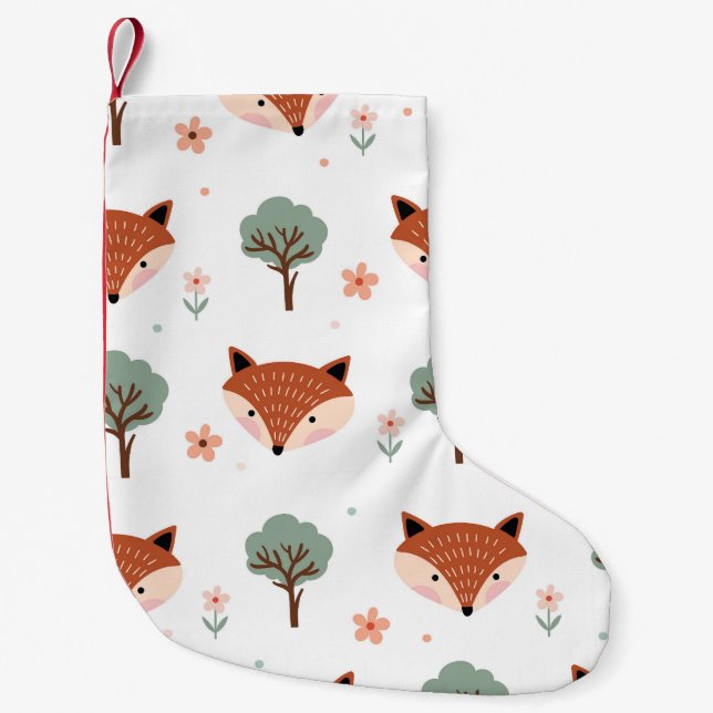 Foxer och Träd: Barn Liten Julstrumpa (Framsidan)