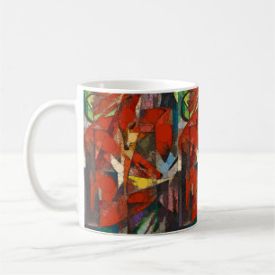 Foxerna, oändliga punkter från efter Franz Marc Kaffemugg