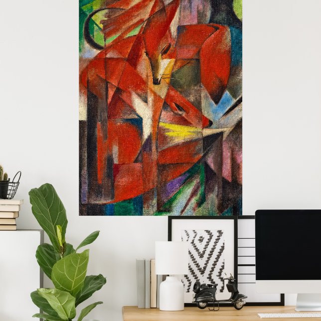 Foxes av Franz Marc Poster (Hemmakontoret)