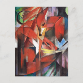 Foxes av Franz Marc, Vintage Wildlife Nature Art Vykort