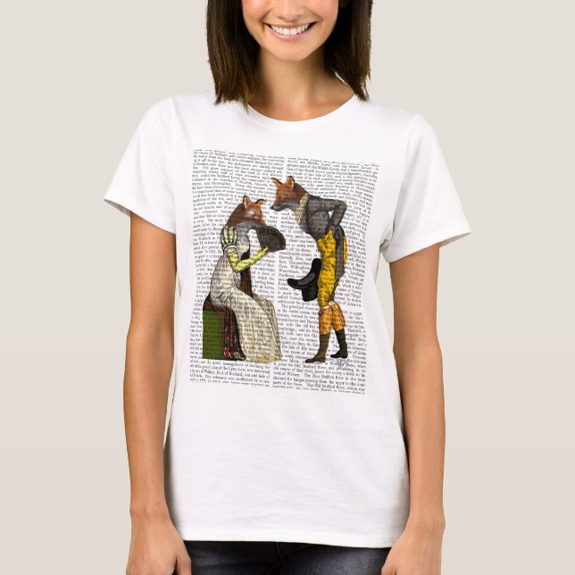 Foxes Courting Tee Shirt (Framsida)