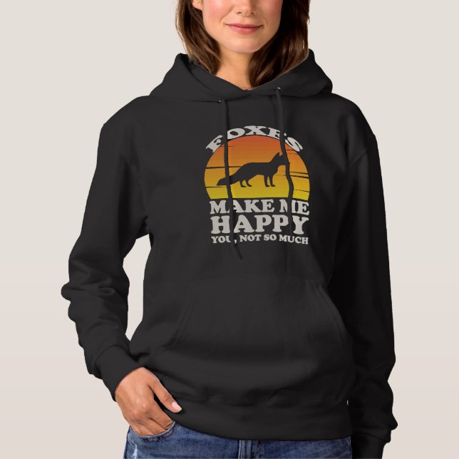 Foxes Make Me Happy, Fox Clothes, Fox T Shirt (Framsida)