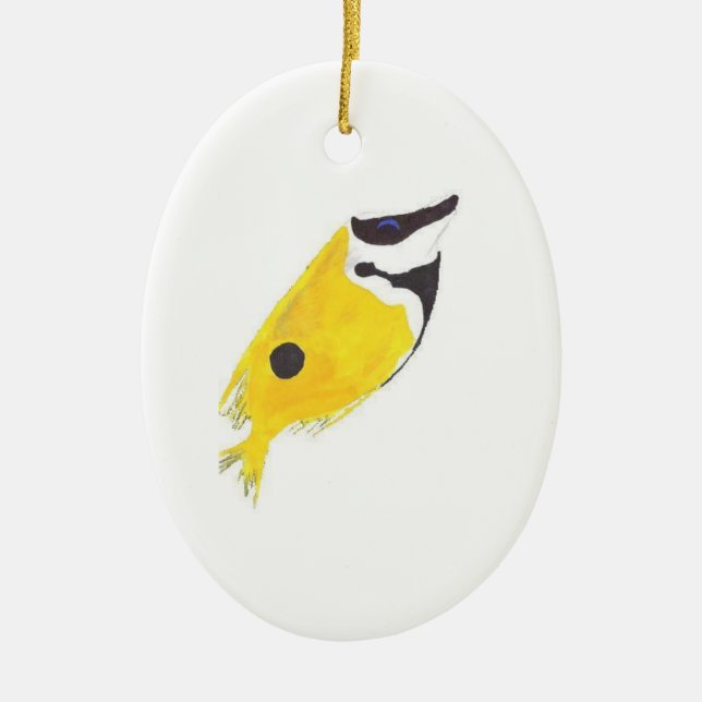 Foxface Rabbitfish Julgransprydnad Keramik (Framsidan)
