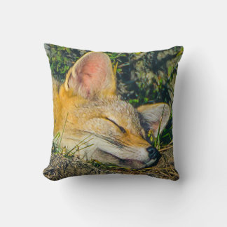 Foxfoto för sovande sovkupéer kudde