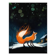 Foxfotoutskriftsstorlek för Guardian Fox många