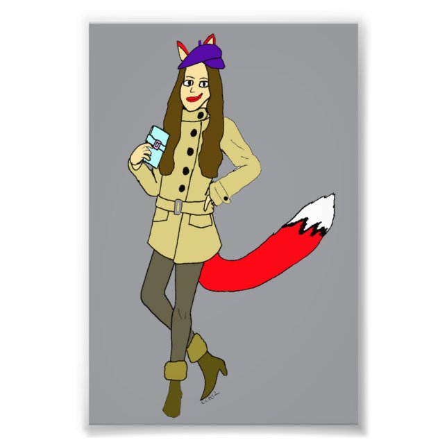 Foxgirl Fototryck (Framsidan)