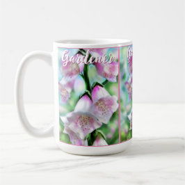 Foxglove Flowers Floral Pink Garden Personalized Kaffemugg
