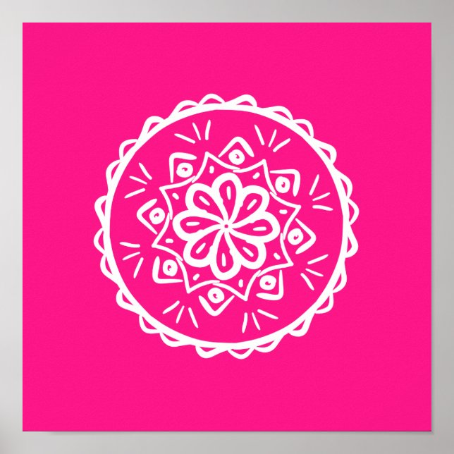 Foxglove Mandala Poster (Framsidan)