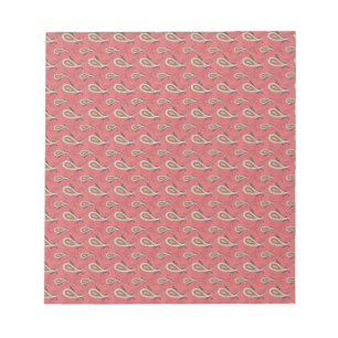 Foxglove Petal Paisley Mönster Anteckningsblock