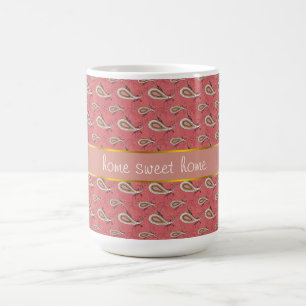 Foxglove Petal Paisley Mönster Kaffemugg