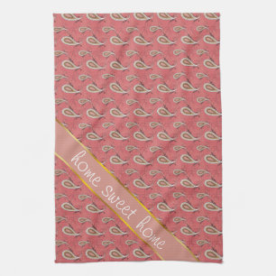 Foxglove Petal Paisley Mönster Kökshandduk