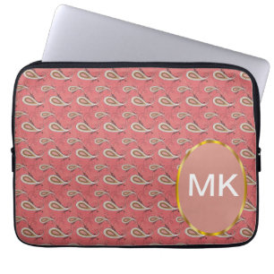 Foxglove Petal Paisley Mönster Laptop Sleeve