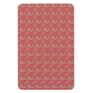 Foxglove Petal Paisley Mönster Magnet