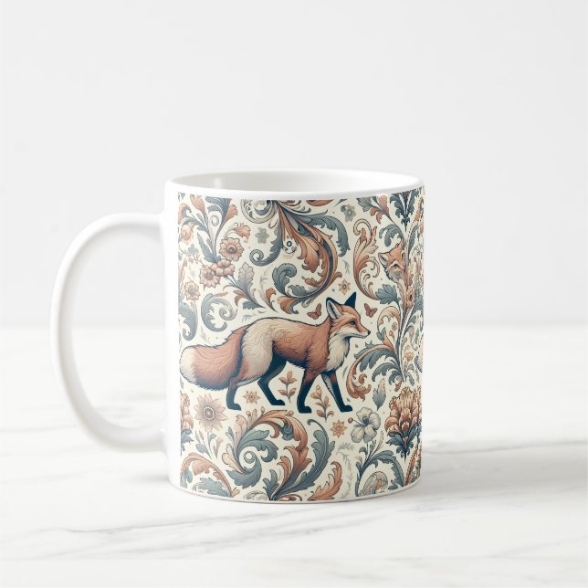 Foxglove Whispers: Victorian Elegance in Nature's Kaffemugg (Vänster)