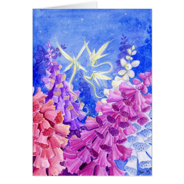 Foxglovedal Hälsningskort (Framsidan)