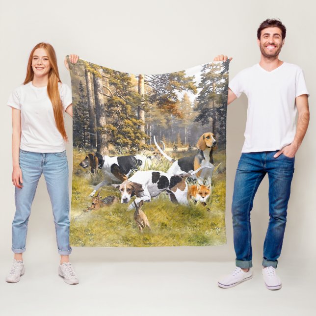 Foxhound Fleecefilt (På plats)