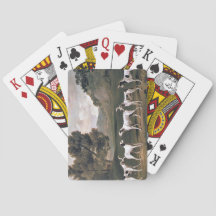 Foxhound i ett landsbygdslandskap (av George Stubb